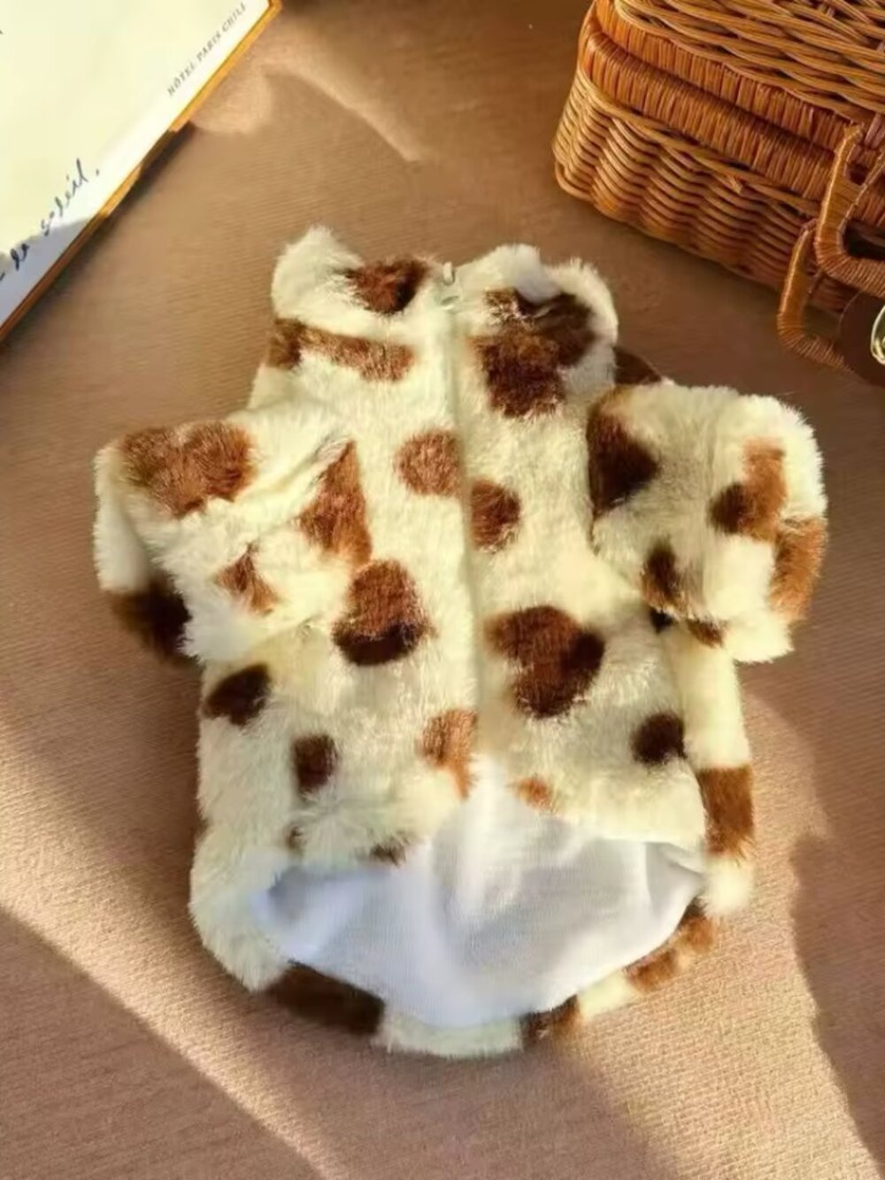 Cat Dog clothes autumn winter schnauzer fan Bichon teddy FA fur coat warm M